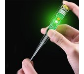 Probador eléctrico inducido, pluma, destornillador, sonda, probador de voltaje de luz, Detector AC/DC 70-250V, pluma de prueba, Detector de línea eléctrica single light