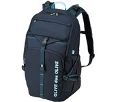 Mochila escolar con cinta frontal abierta de Olive 2K30043 para niñas, color azul marino, talla Saxofón, 30 l [Olive School]