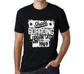 Camiseta vintage para hombre Camiseta gráfica Urban Skate Since 1969 Deep Black XS negro