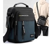2024 bolsos de mano de alta calidad para hombre, bolso Oxford para hombre, bolsas de mensajero de hombro cruzadas para hombre, bolsos de negocios informales para hombre azul oscuro