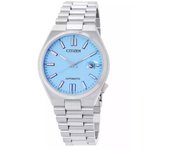 Reloj Citizen Tsuyosa automático de acero inoxidable con esfera azul NJ0151-53L para hombre azul
