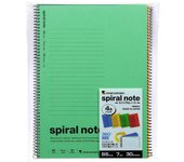 Cuaderno de anillas Maruman Note, espiral, 7 mm, B5, N550A, 4 libros