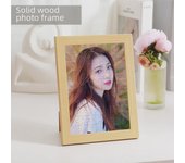 Marco de rompecabezas de madera maciza pura para 1000, 500, 300 y 200 piezas - Color madera original 9/35 pieces photo frame【no puzzle】