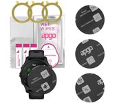 3x apgo MATTE Hybrid protective glass compatible with Garmin Forerunner 255 Music, flexible nano glass, great replacement for tempered glass, scratch-