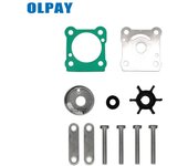 Kit de impulsor de bomba de agua 6N0-W0078 para Motor fueraborda Yamaha de 2 tiempos 6HP 8HP 18-3460 6G1-W0078-A1 6N0-W0078-00 6G1-W0078-A0 plata