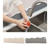 Protector contra salpicaduras de agua con ventosa, deflector de agua con ventosa, protector contra salpicaduras de fregadero, tablero antisalpicaduras blanco