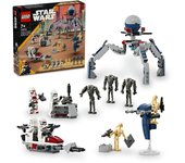 LEGO Star Wars Clone Troopers y Battle Droids Battle Pack Juguete Juguete Regalo Cumpleaños Bloque Navidad Niños Niñas Niños 7 Años 8 Años 9
