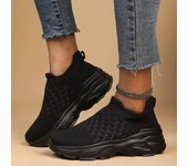 Zapatillas deportivas transpirables para mujer, zapatillas para correr, zapatillas deportivas de fitness, ropa deportiva informal, zapatos para caminar, calcetines y zapatos ligeros de un pedal 37