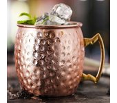 Taza multiusos Moscow Mule de 530 ml, color brillante, acero inoxidable 304, portátil