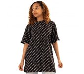 Camiseta extragrande con logotipo estampado integral para mujer/señoras de Barbie M negro