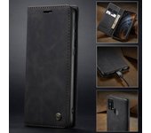 Funda de cuero para Samsung Galaxy M21 M51 M31 M30S Funda de teléfono con tapa magnética y billetera multifuncional para Samsung M20 M10 M 21 Funda For Samsung M31 rojo vino
