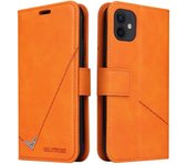 Funda de cuero de lujo con tapa para teléfono, funda protectora con soporte para billetera para Iphone 14 13 Pro Max 11 12 Mini Xr X Xs Max 6s 7 8 Plus Se 2020 For iPhone 13 Mini negro