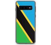 Coque Téléphone - Samsung - Galaxy S10 - Drapeau Tanzanie - Souple - Multicolore