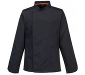 Portwest C846 Pro Air-Mesh Chaqueta de Chef de Manga Larga para Hombre S negro