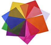 Nanfusha Mini Color Celofán 8 Colores Juego de Hojas 10cm x 10cm Tamaño Pequeño Papel Celofán Transparente Navidad de 30-90 (Conjunto 30)