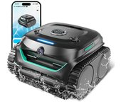Robot aspirador inalámbrico para piscinas WYBOT C2 Vision, con detección de residuos y cámara con IA, limpieza maestra 8 en 1 negro