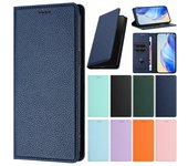 Funda de cuero para Samsung Galaxy A30S, A42, A50, A50S, A51, A515F, A5160, A52, A52S, A53, A54, A55, M40S, M42, 4G y 5G, con ranura para tarjetas y cierre automático. Galaxy A42 5G/M42 naranja
