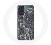 Coque pour Samsung Galaxy A13 5G Game of Thrones Saison 8 Le Trône de Fer Affiche Personnages Fond Gris