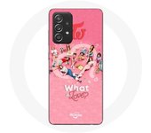 Coque pour Samsung Galaxy A33 5G TWICE Logo Rouge Affiche What Is Love