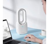 Ventilador Silencioso Pequeño Creativo Mini Ventilador Eléctrico Cuatro Engranajes Oficina Hogar Portátil USB Escritorio Sin Aspas Ventilador blanco
