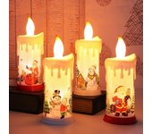 Adornos para el hogar LED simulación llama vela Año nuevo decoración navideña decoración del hogar Navidad A