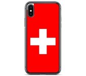 Funda iPhone - Multicolor - Drapeau Suisse - Souple - TPU - Compatible iPhone XS