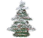 arbol de navidad de rattan con leds 40cm