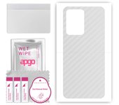 apgo Protective Skin Sticker for the back compatible with Realme GT 2 Pro, Wrap Film, Foil, Vinyl - Pattern Transparent Carbon