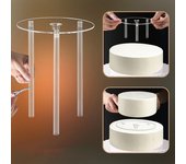 Juego de soporte para tartas multicapa, marco práctico, soportes para tartas, soporte redondo para postres 16cm