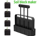 Máquina para hacer bloques de tierra, muy vendida, manual, para jardín, siembra, bosque, granja, herramientas, cultivo de raíces, fabricación de contenedores. negro
