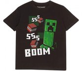 Camiseta Minecraft para niños/niños como un jefe 5-6 Years negro