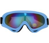 Gafas de esquí para niños, antivaho, de doble capa, resistentes al viento y a los rayos UV, para esquiar y practicar deportes de nieve, color azul.
