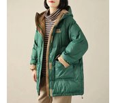 Chaqueta de plumón de pato blanco para mujer, chaqueta con capucha holgada a la moda, Parkas de nieve gruesas y cálidas, ropa de abrigo de invierno para mujer 90% XL