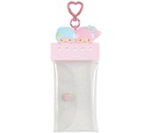 Bolsa transparente personalizada Sanrio Little Twin Stars Ancho x Profundidad 1 x Alto 17 cm (no incluye metal) Almacenamiento Ancho 7 x Profundidad 1 x Alto 11 cm 685119