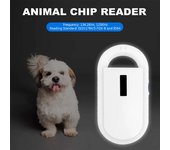 Escáner de microchip para mascotas, lector portátil de chips de animales, lector de reconocimiento de microchip para mascotas negro