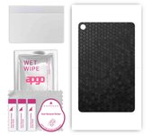 apgo skin sticker film foil vinyl for the BACK compatible with Lenovo Tab M10 Plus 3RD Gen, scratch-resistant, easy to install - Black Honeycomb