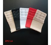 Extensor de sujetador de 3 filas, extensión de correa de cierre de sujetador de 3 ganchos, extensiones de correa de sujetador suave, cinturón de ropa interior para mujer 1PC blanco