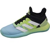 Zapatillas de tenis Adizero Ubersonic 4 Clay Court Tennis LVJ85 22 Modelo Core Slime cm [Adidas] Primavera/Verano Mujer Negro/Blanco/Pulse (GW2517)