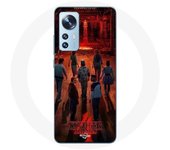 Coque pour Xiaomi Mi 12 / 12X Stranger Things Affiche Equipages Fan Art Saison 4
