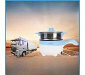 Oushiba Q2 - Cocina/vaporera eléctrica para coche y camión, 2 l, 24 V/12 V, para guisar, cocinar al vapor, freír y cocinar