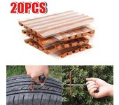 Tiras de reparación de neumáticos sin cámara, herramientas para reparar pinchazos de neumáticos de automóviles, motocicletas y bicicletas, tiras de goma, herramienta de reparación de neumáticos 5PCS