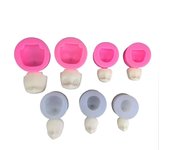 Moldes de silicona con formas irregulares, moldes geométricos para tarta de queso, moldes de silicona para mini tartas, moldes de silicona para tartas 3D, moldes de chocolate aptos para lavavajillas. No. 1 pink