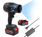 Mini soplador Jet Dry Turbo Jet Fan con batería de gran capacidad de 21 V y 2 piezas, cuerpo ligero y turbina US