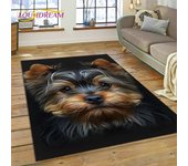 Bonita alfombra de dibujos animados de perro Samoye, Chihuahua, Koki Pomeranian Husky para el hogar, sala de estar, dormitorio, sofá, felpudo decorativo, antideslizante para niños 40x60cm