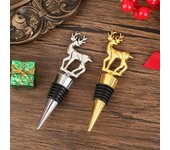 1 tapón para botella de vino tinto con diseño de cervatillo, diseño creativo, ideal como recuerdo de fiesta. 1pc plata