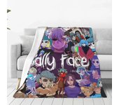 Sal Fisher Sally Face - Manta para videojuegos con estampado de franela, multifunción, ligera, fina, para sofá, dormitorio, alfombra 75x100cm 30x40in