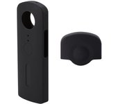 Cubierta protectora de silicona con tapa de lente para cámara Ricoh Theta V de 360 ​​grados