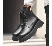 Botas Martin para hombre, botas cortas informales retro de altura media, botas grandes, botas de trabajo británicas 66591-R 38