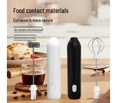 Espumador de leche y batidor de huevos eléctrico multifunción Double stick milk frother blanco