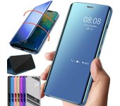 Funda con espejo de lujo para OPPO Find X5 X3 Pro Reno 5 Lite 6 Pro, funda magnética para OPPO A12 A54 A74 A93 A94 A95 A9 For OPPO A54 4G plata